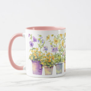 Taza Una sinfonía de flores postizas