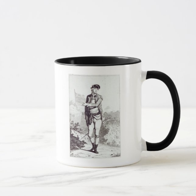 Taza Una súplica a Heaven', un retrato de general Lee (Derecha)