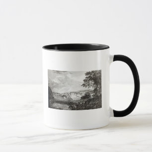 Taza Una vista de Bethlem el gran Moravian