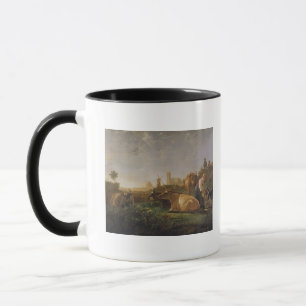 Taza Una vista distante de Dordrecht