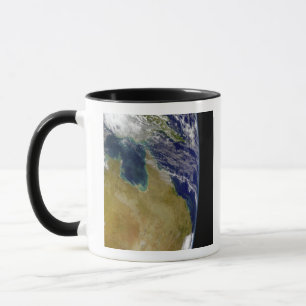 Taza Una vista parcial de la tierra que muestra