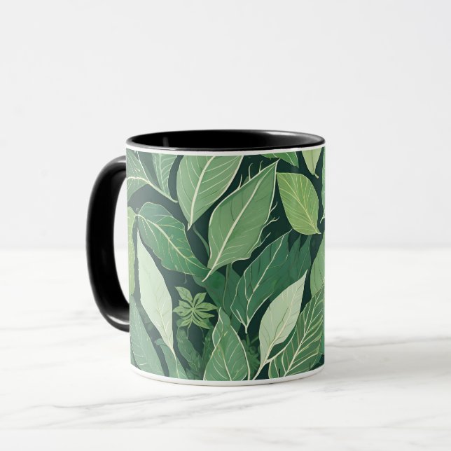 Taza Unas hojas verdes extraordinarias (Anverso izquierdo)