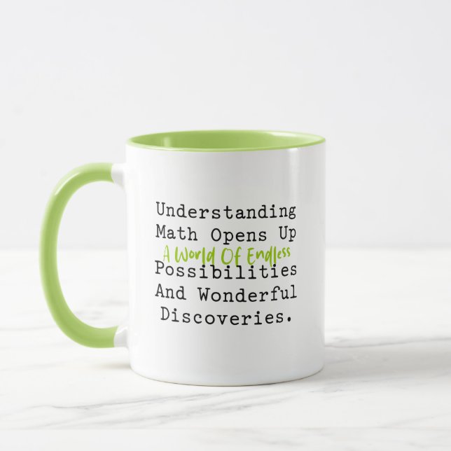 Taza Understanding Math Endless Possibilities World (Izquierda)