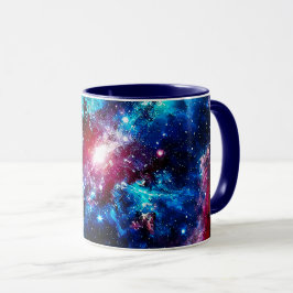 Taza Une galaxie aux étoiles scintillantes.