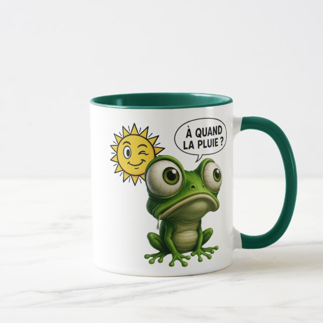 Taza Une grenouille attend la pluie (Derecha)