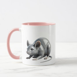 Taza Une petite souris cherche discrètement son repas.