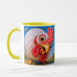 Taza Une poule curieuse