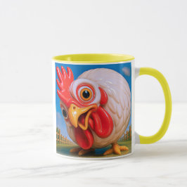 Taza Une poule curieuse