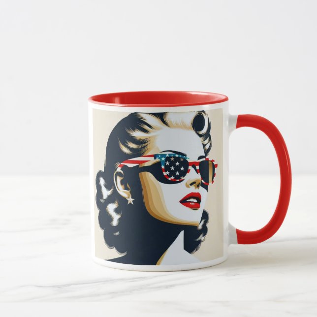 Taza Une star au style pop art. (Derecha)