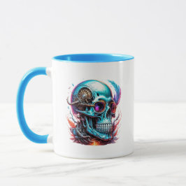 Taza Une tête de mort originale.