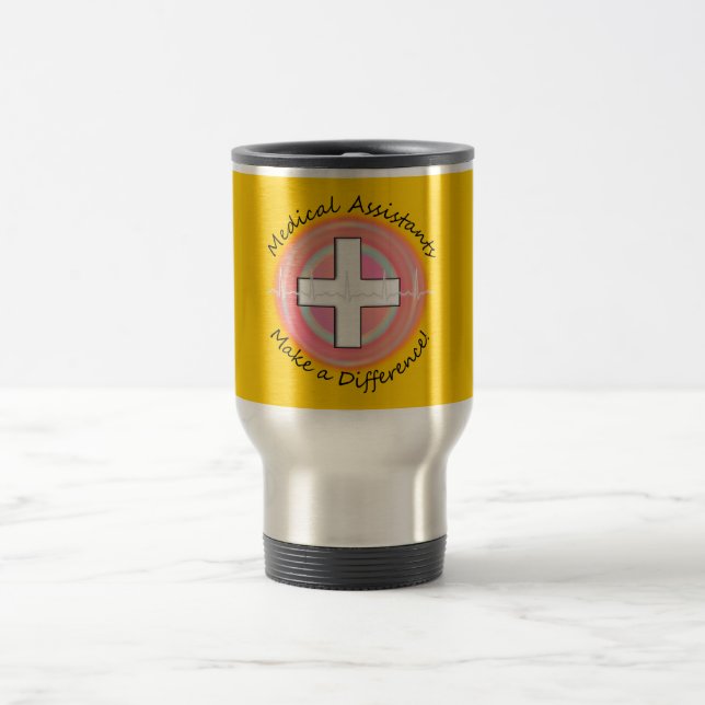 Taza única del viaje del auxiliar médico (Centro)