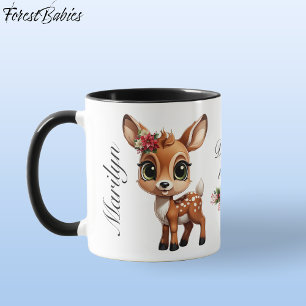 Taza Único ciervo bebé, alba, perro 🦌 🎄 adorado