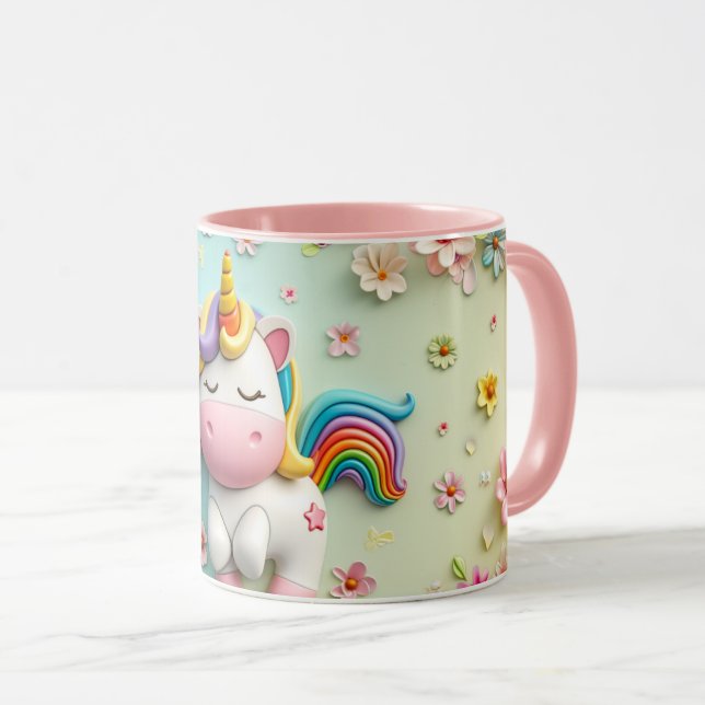 Taza Unicornio 3D (Anverso derecho)