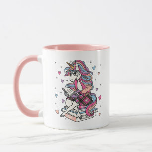 Taza Unicornio Mágico de las Matemáticas Lector Erudito