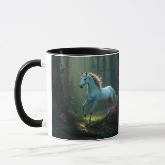 Taza Unicornio mágico en un bosque encantado (Izquierda)