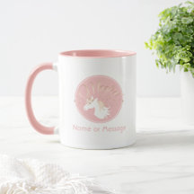 Unicornio Mágico Rosa Moderno Personalizado para N