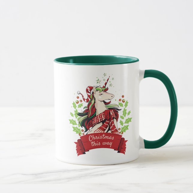 Taza Unicornio, Navidades mágicos (Derecha)