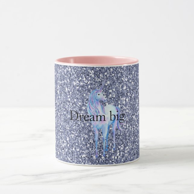 Taza Unicornio Purpurina púrpura (Centro)