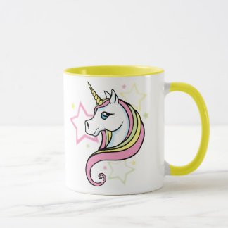Taza Unicornio y estrellas