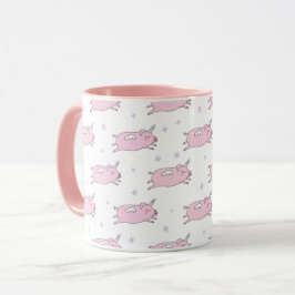 Taza Unicornios de cerdo volador