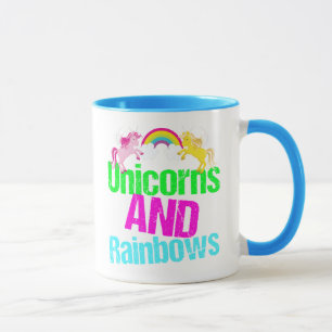 Taza Unicornios y arcoíris