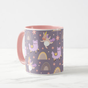 Taza Unicornios Y Llamas Mug