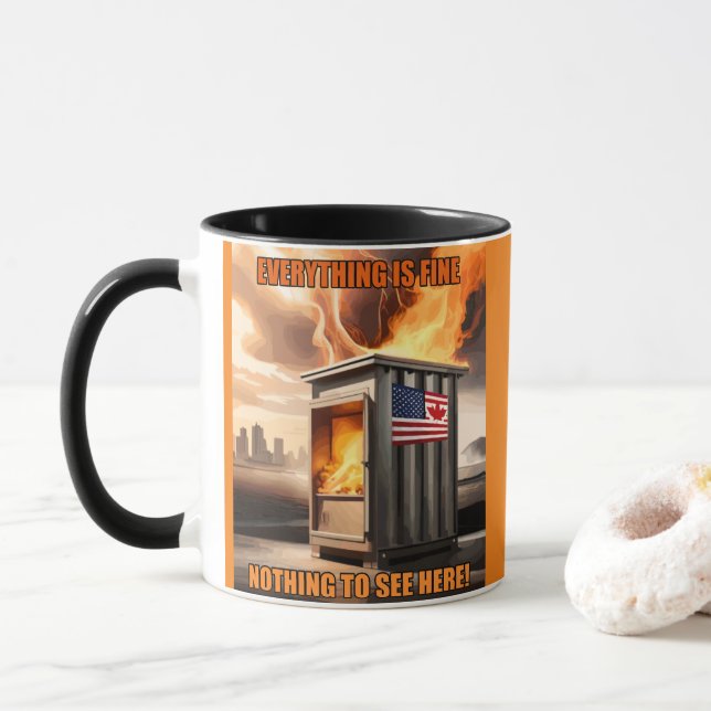 Taza Unidad Norteamericana: Subiendo en el humo (Con donut)