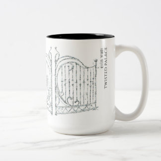 Taza unilateral torcida del palacio