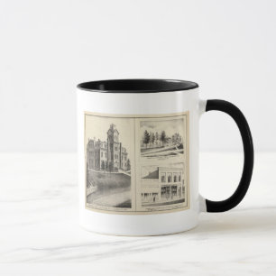 Taza Union High School, residencia y banco del condado 