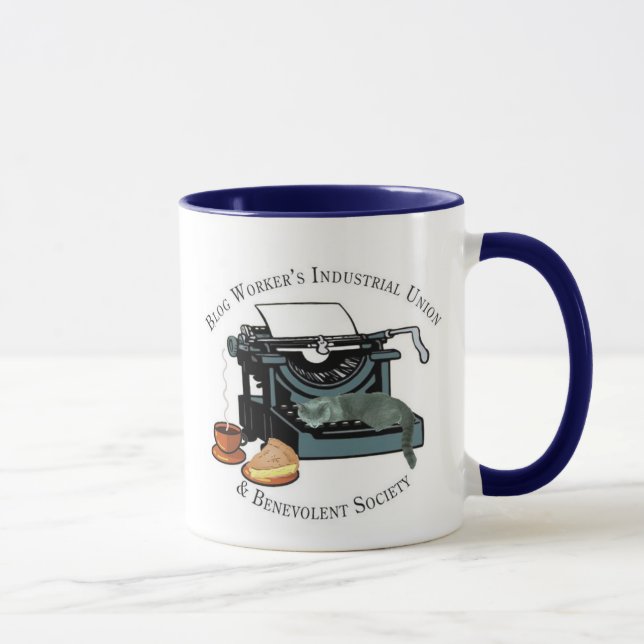 Taza Unión industrial de los trabajadores del blog (Derecha)