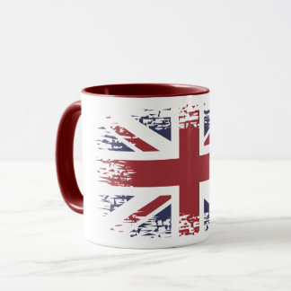 Taza Union Jack (bandera británica), estilo grunge