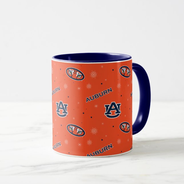 Taza Universidad Auburn | Patrón de vacaciones (Anverso derecho)