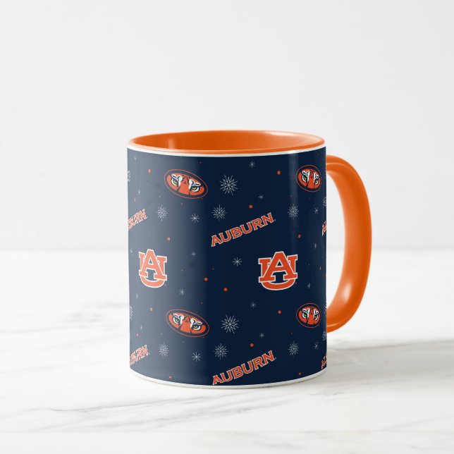 Taza Universidad Auburn | Patrón de vacaciones (Anverso derecho)