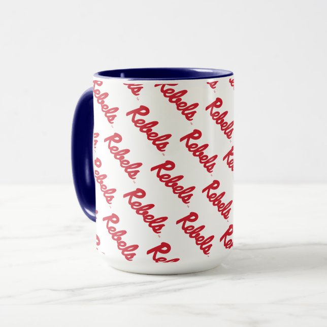 Taza Universidad de Misisipi | Script Rebels (Anverso izquierdo)