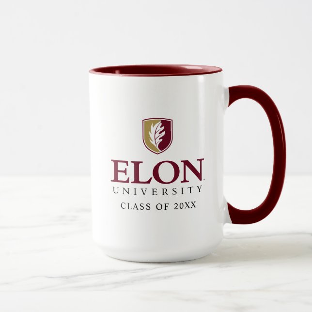 Taza Universidad Elon | Clase de 2OXX (Derecha)