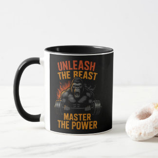 Taza Unleash the Beast – Bodybuilding Power Muscle Gift