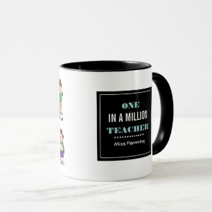 Taza Uno de cada millón de profesores. Regalo del profe