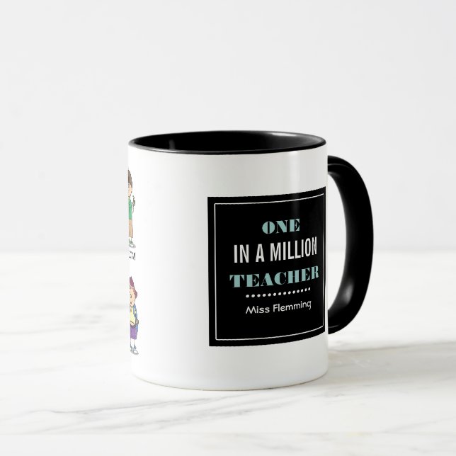 Taza Uno de cada millón de profesores. Regalo del profe (Anverso derecho)