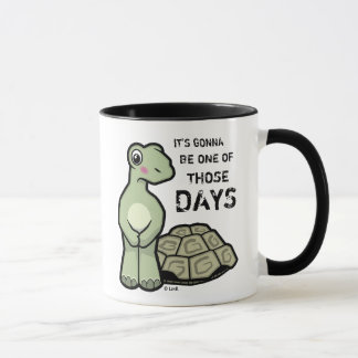 Taza Uno de la tortuga linda de esos días