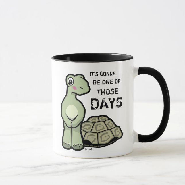 Taza Uno de la tortuga linda de esos días (Derecha)