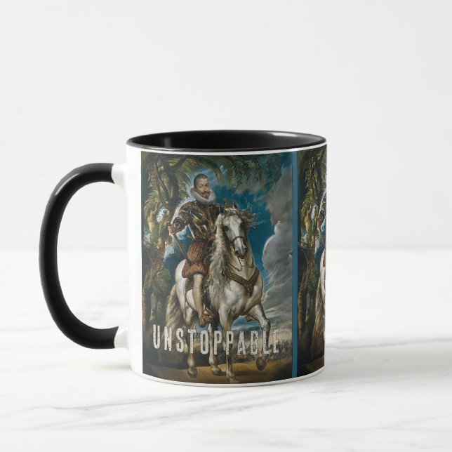 Taza Unstoppable Rubens Horse Mug – Custom Name (Izquierda)