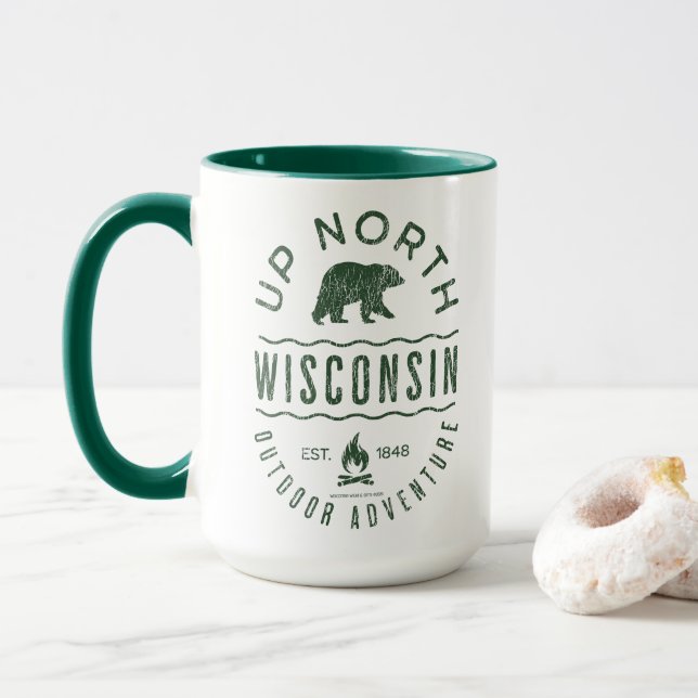 Taza Up North Wisconsin (Con donut)