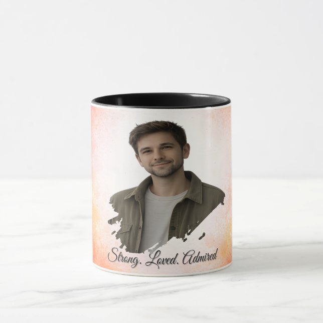 Taza Upload His Photo- Personalized Custom Gift for Him (Centro)