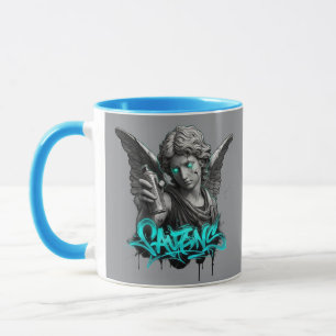 Taza Urban Angel Graffiti Mug – Broken Statue Street Ar
