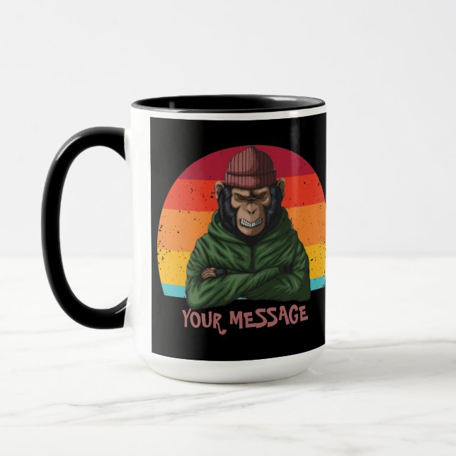 Taza Urban Warrior Green Monkey (Izquierda)