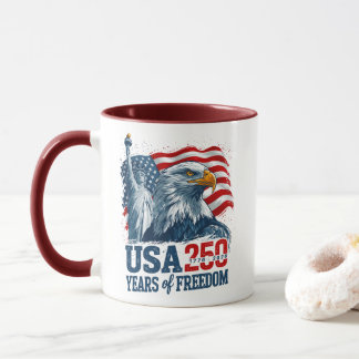 Taza USA 250 America's Semiquincentenl Liberty & Eagle
