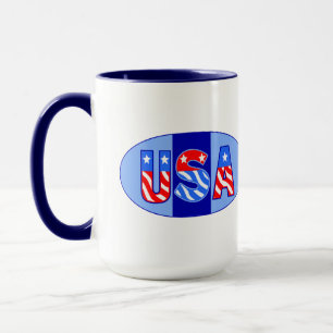 Taza USA Oval Coffee Mug