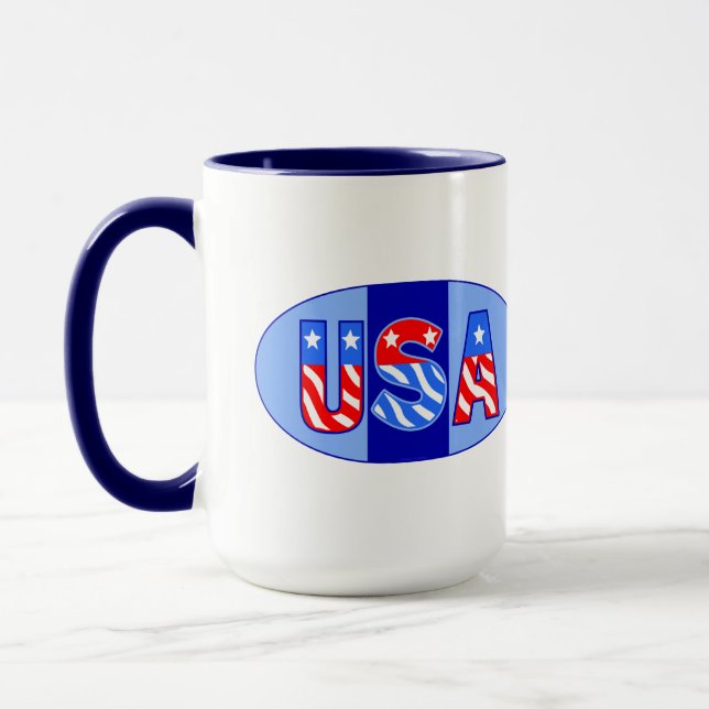 Taza USA Oval Coffee Mug (Izquierda)