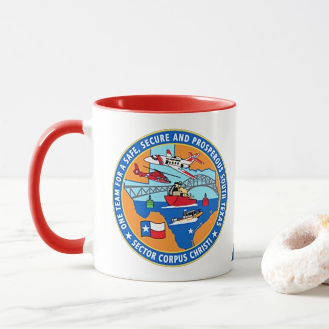 Taza USCG Station Corpus Christi Texas (Con donut)