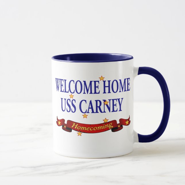 Taza USS casero agradable Carney (Derecha)
